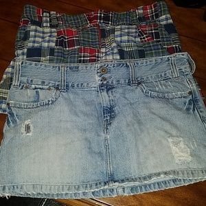 2 mini American Eagle skirts